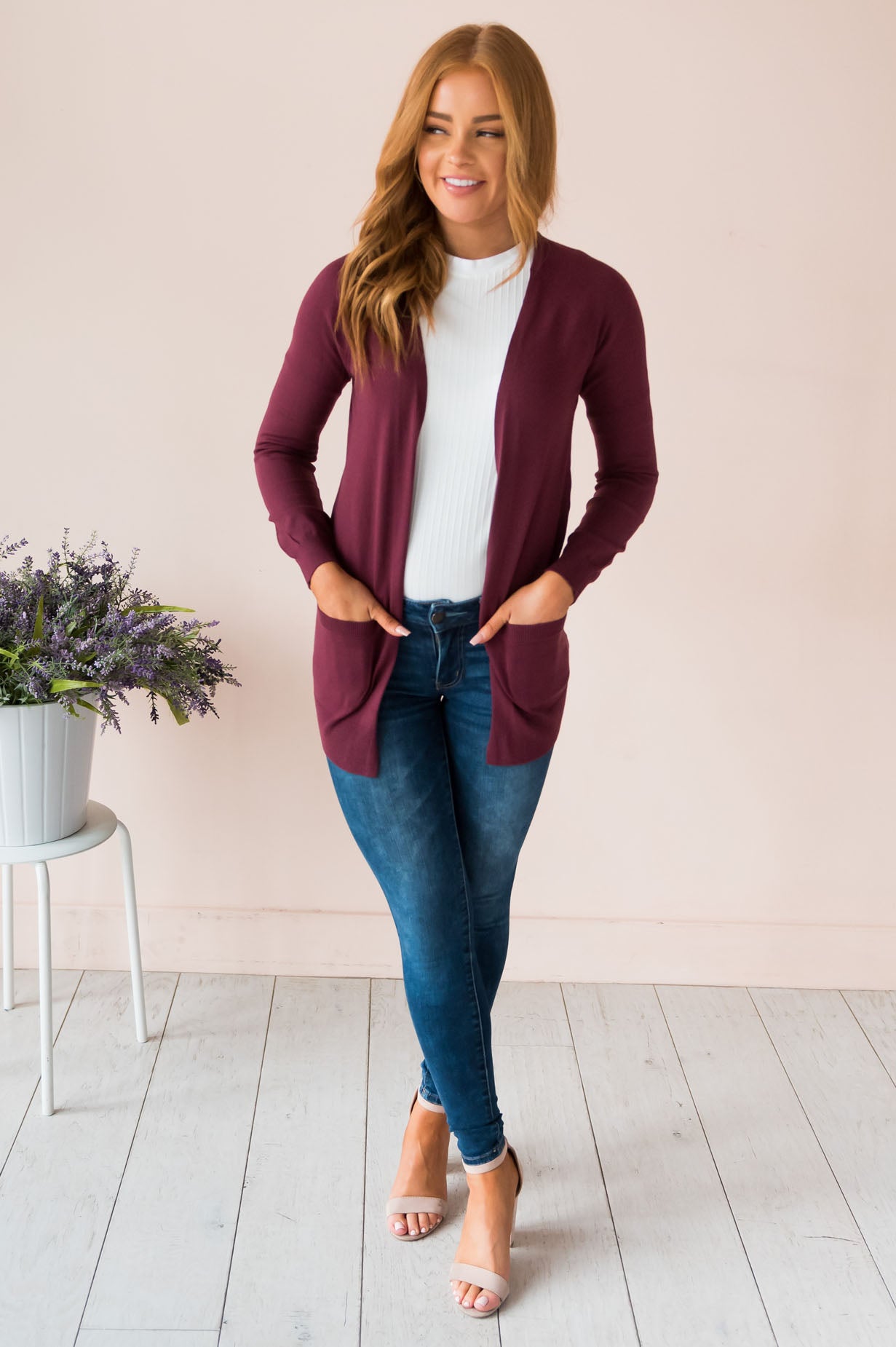 Keep Me Stylish Modest Front Pocket Cardigan