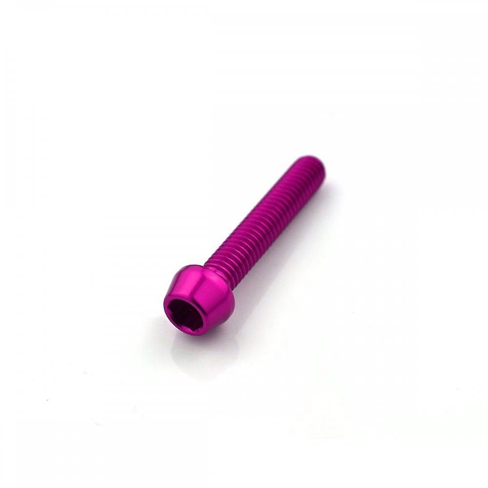 Racebolt Aluminium Tapered Socket Cap Bolt M6 X 1.0mm X 32mm Violet