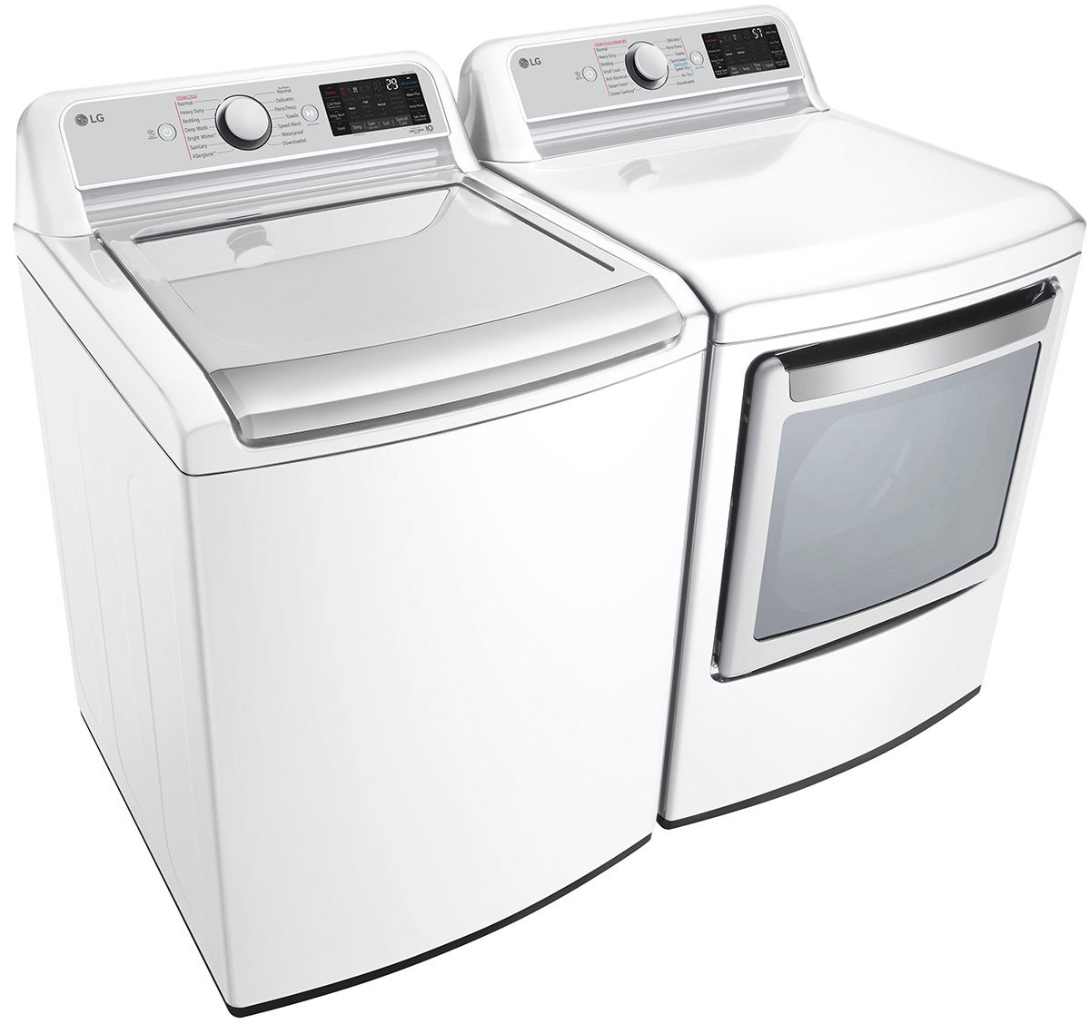 LG 7.3 Cu. Ft. White Electric Dryer With TurboSteam