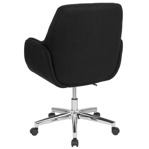 Flash Furniture Rochelle Home And Office Upholstered Mid back Molded Frame Office Chair