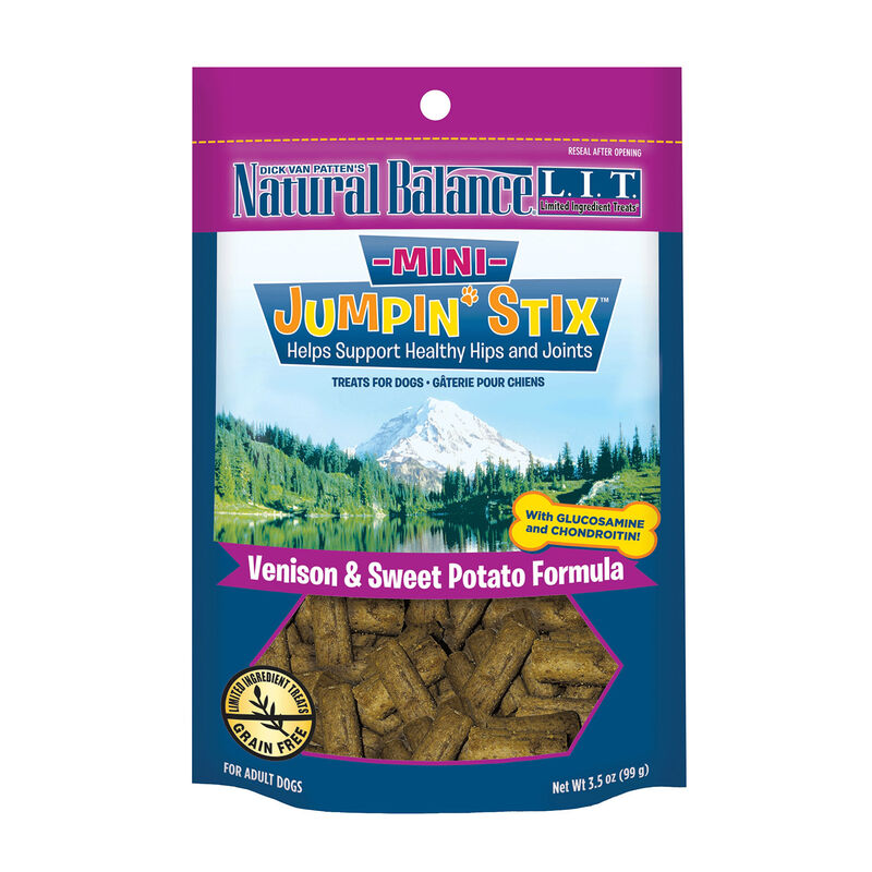 L.I.T. Limited Ingredient Treats Mini Jumpin' Stix Venison and Sweet Potato Formula Dog Treats 3.5oz