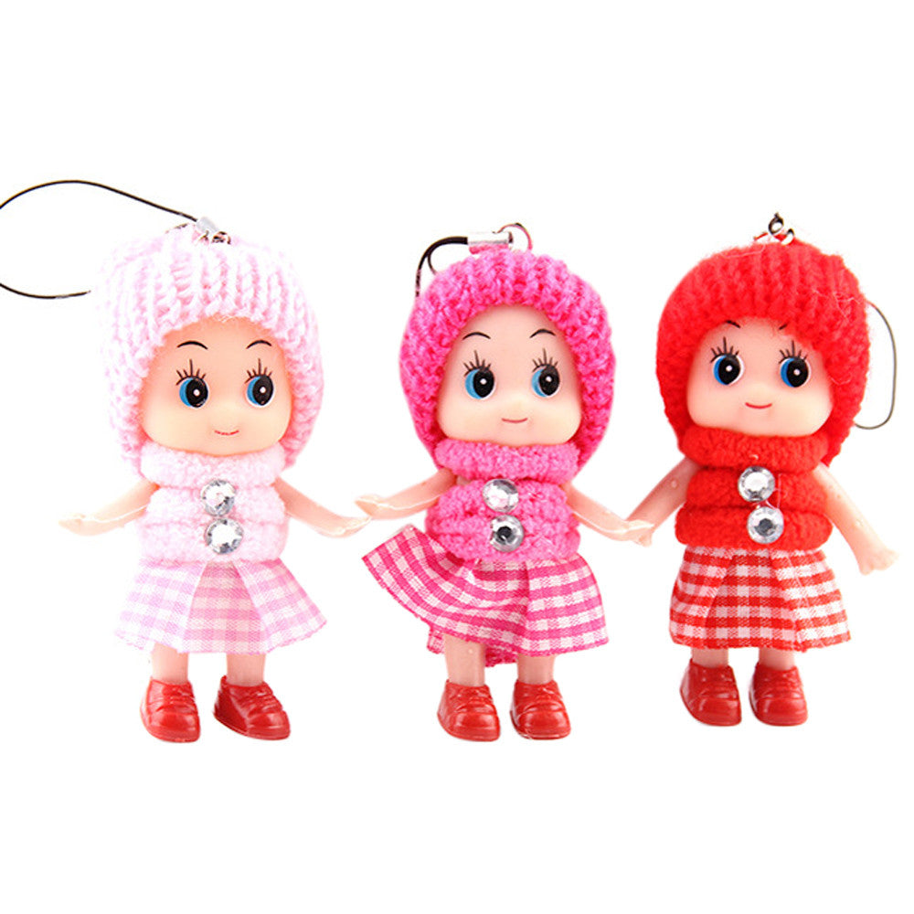 SUNYUAN 5Pcs Kids Toys Soft Interactive Baby Dolls Toy Mini Doll For Girls and Boys Hot