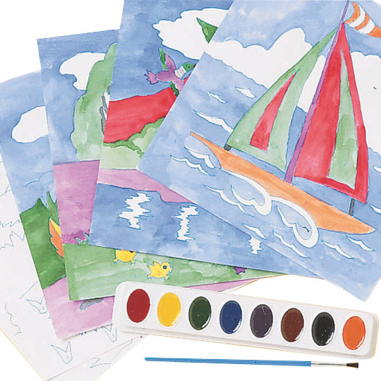 S S Worldwide Watercolor Paint By Numbers Craft Ki...