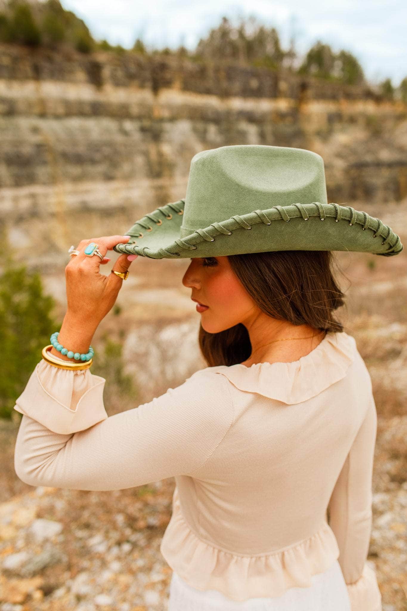 Braided Cowgirl Hat