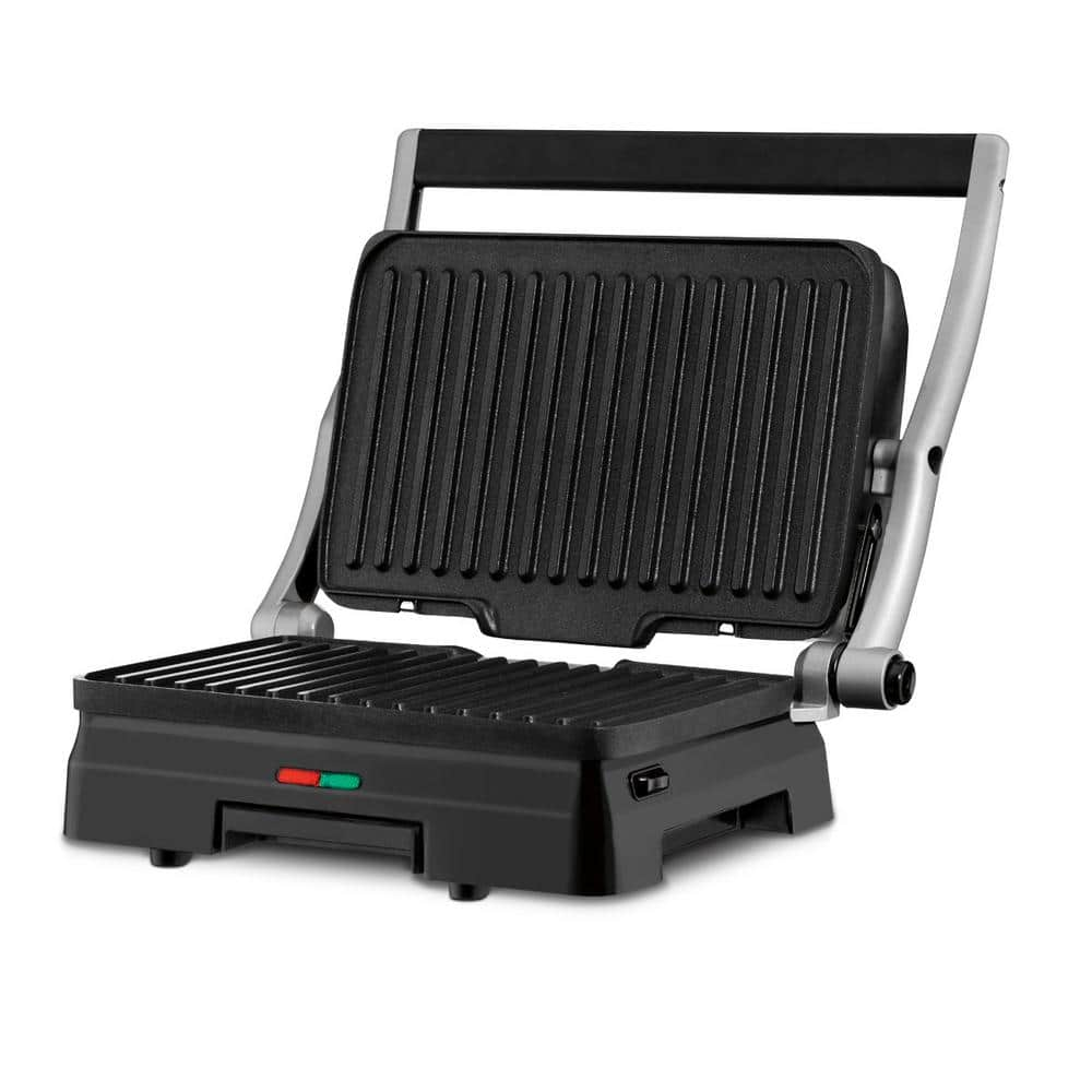 Cuisinart COPY 0 Brushed Stainless Steel Panini Press with Removable Plates GR-11P1