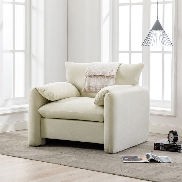 Modern Chenille Accent Chair Single Sofa Lounge Chair