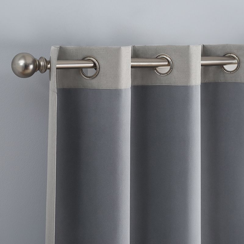 eclipse Kylie Absolute Zero 100% Blackout Grommet Window Curtain Set