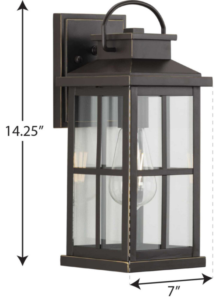 Williamston 1 Light Outdoor Wall Light  Antique Bronze  6 quot  Transitional   Outdoor Wall Lights And Sconces   by Lighting New York  Houzz