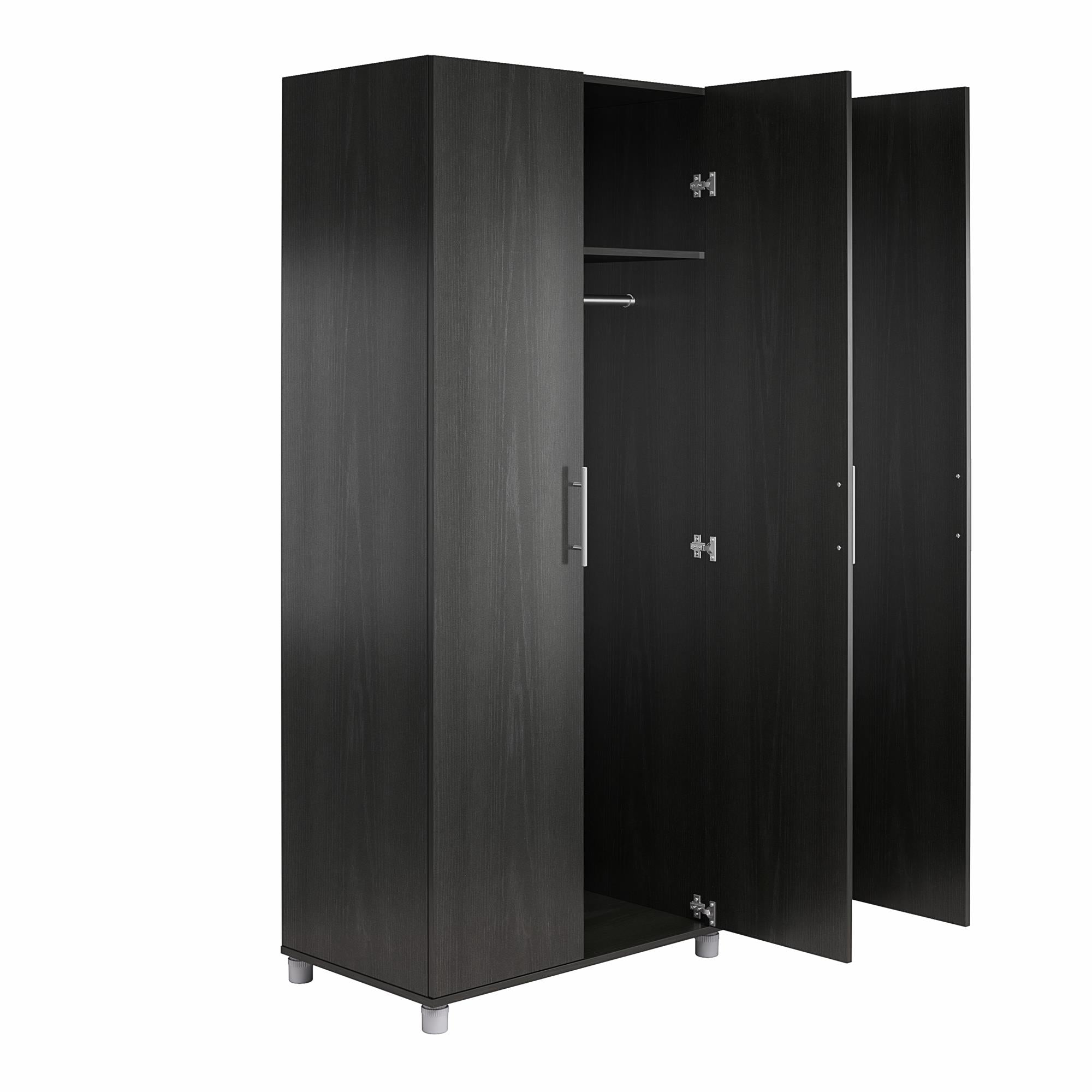 Systembuild Evolution Westford 3 Door Wardrobe, Black Oak