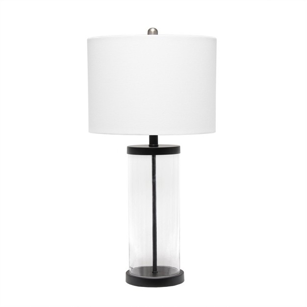 Entrapped Glass Table Lamp With Fabric Shade Lalia Home