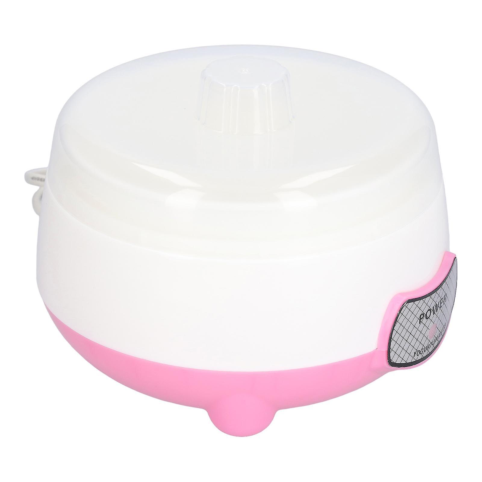 15W 1L Mini Yogurt Maker 360° Heating Automatic Yogurt Making Machine for Home EU Plug 220V Pink