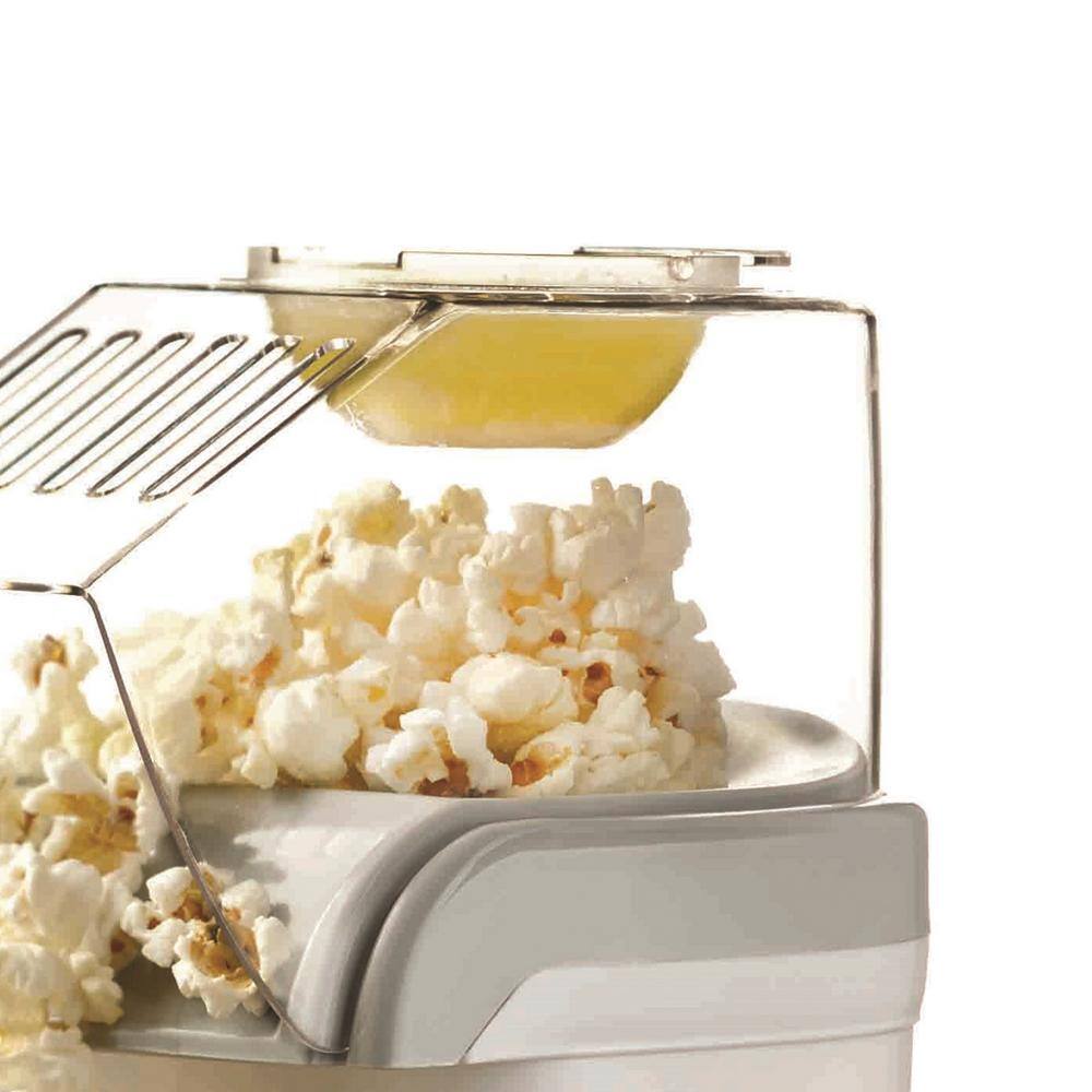 Brentwood Appliances 1200 W 64 oz. White Hot Air Popcorn Machine PC-486W