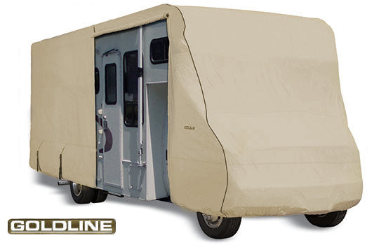 Goldline Class C RV Covers by Eevelle | Fits 22 - 24 Feet | Tan