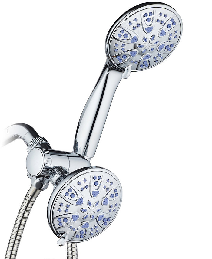 Aquadance Antimicrobial 30-setting Shower Combo  Sunset Blue Jets