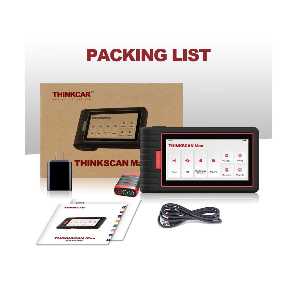 Thinkcar 6 in. OBD2 Scanner Car Code Reader Tablet Vehicle Diagnostic Tool THINKSCAN MAX THINKSCANMAX