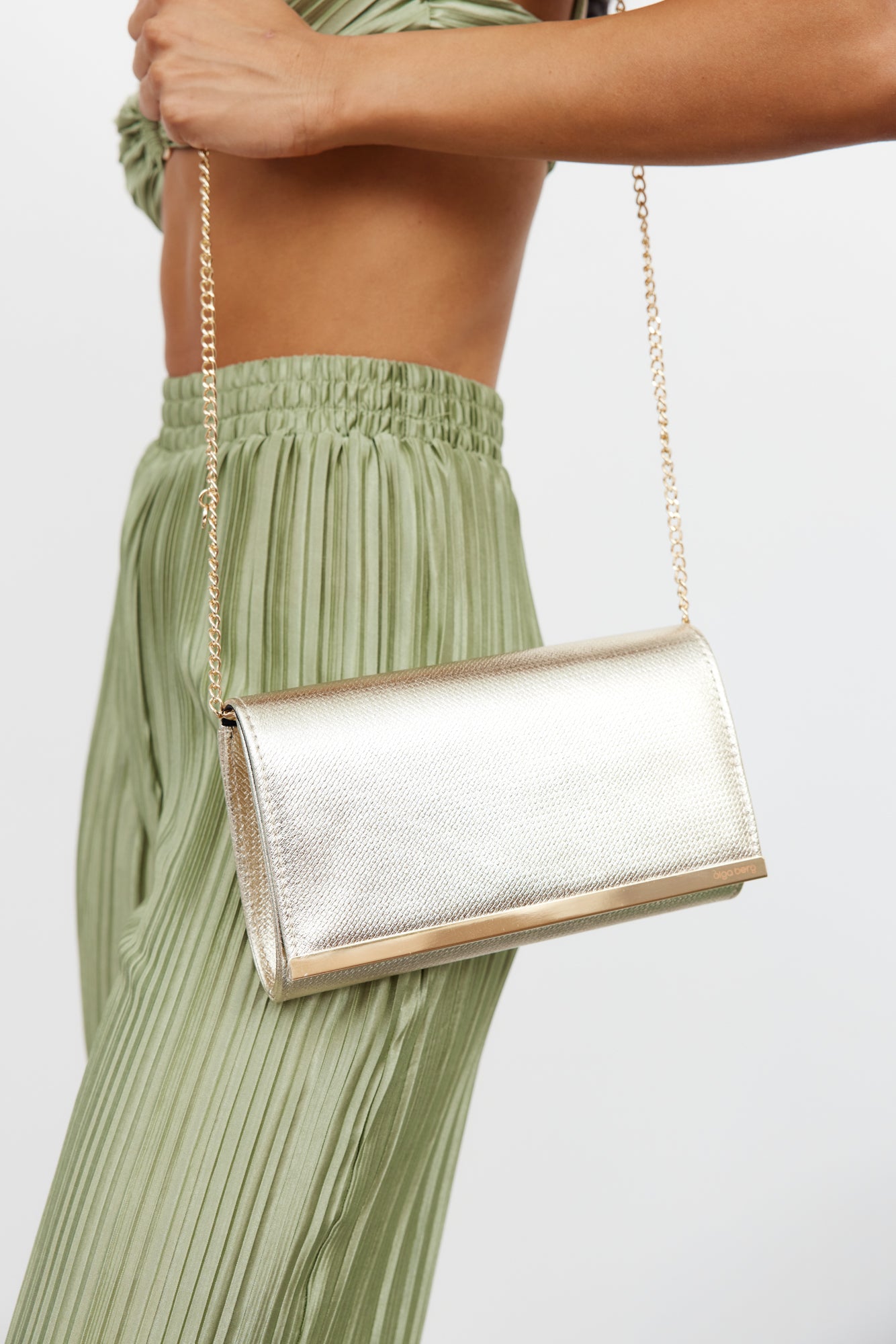 OLGA BERG Maddie Flap Over Clutch Bag