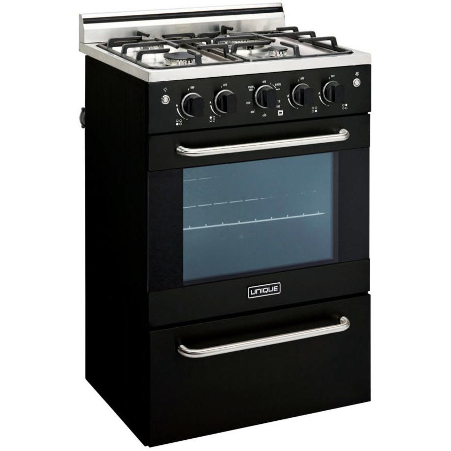 Unique Appliances 20-inch Freestanding Gas Range with Convection Technology UGP-20V PC1 B