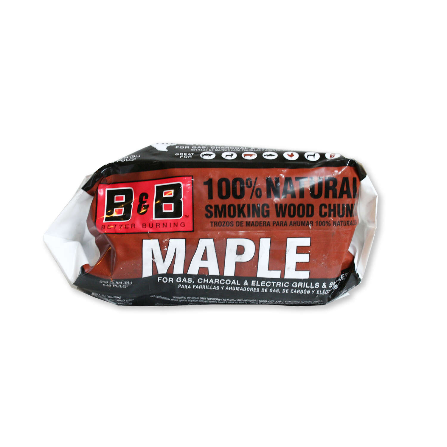 BandB Charcoal All Natural Maple Wood Smoking Chunks 549 cu in