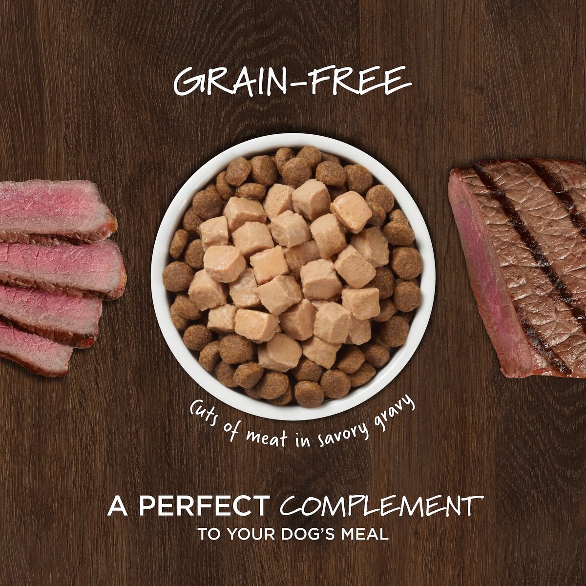 Instinct Healthy Cravings Grain-Free Cuts and Gravy Real Beef Recipe Wet Dog Food Topper