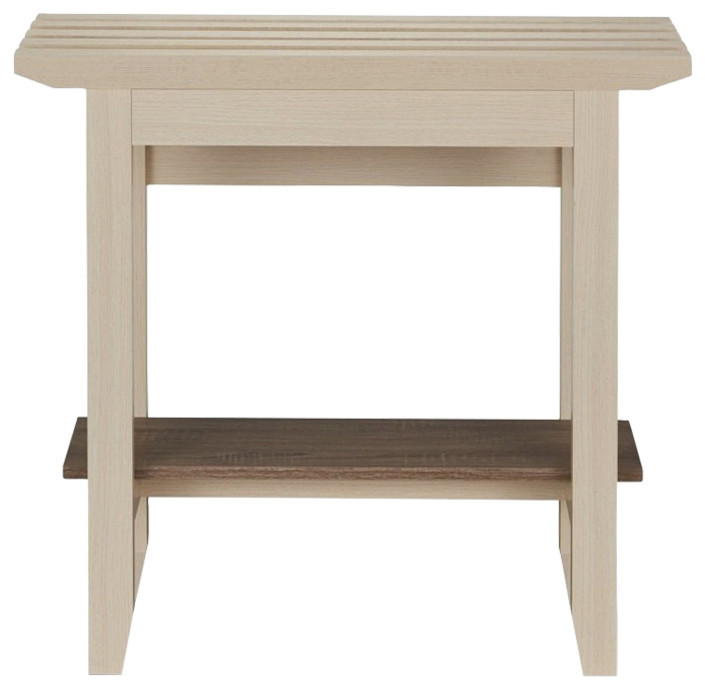 Furniture of America Tamperu Wood 1 Shelf Console Table in Brown Taupe   Transitional   Console Tables   by Homesquare  Houzz