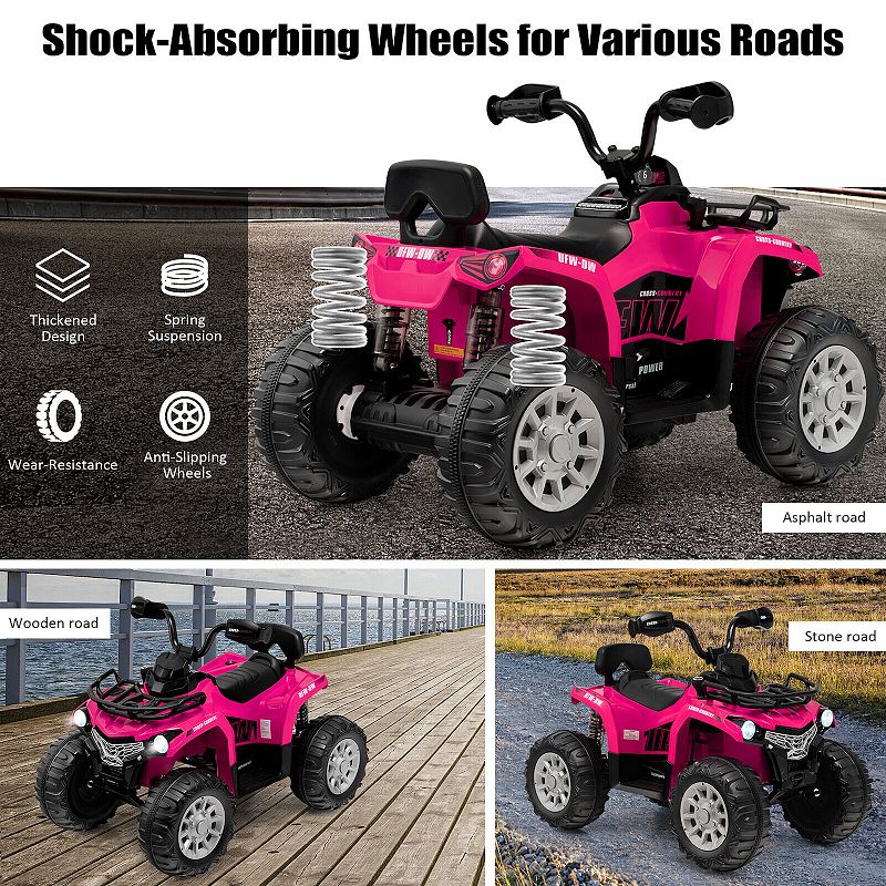 12V Kids Ride On ATV 4 Wheeler with MP3 and Headlights