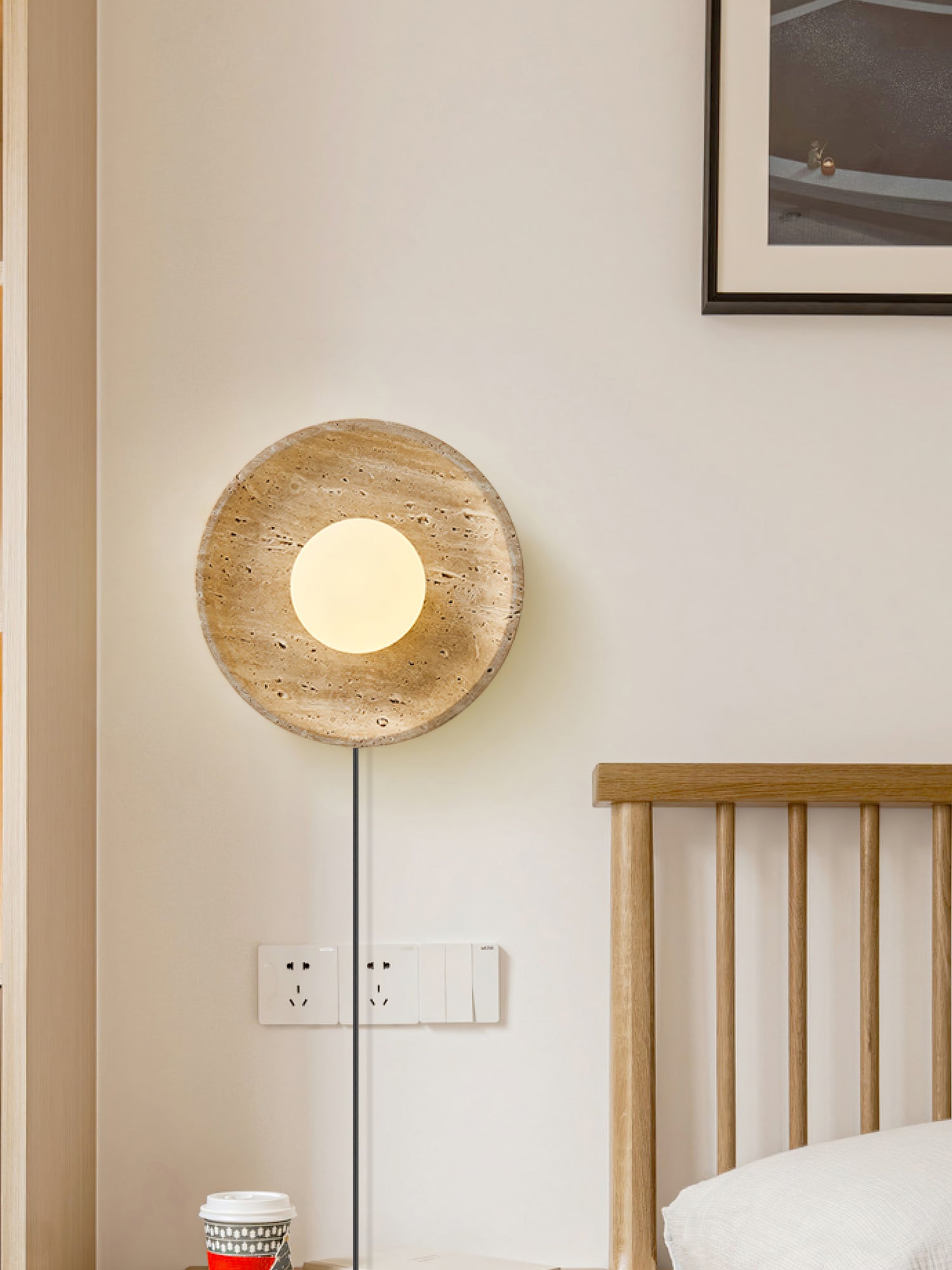 Stone Eclipse Plug-in Wall Light