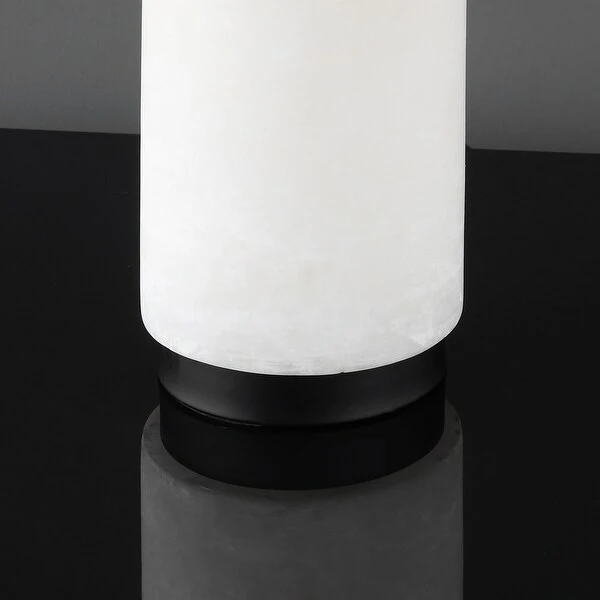 SAFAVIEH Couture Sydni Alabaster Pillar Table Lamp - 15 IN W x 15 IN D x 30 IN H