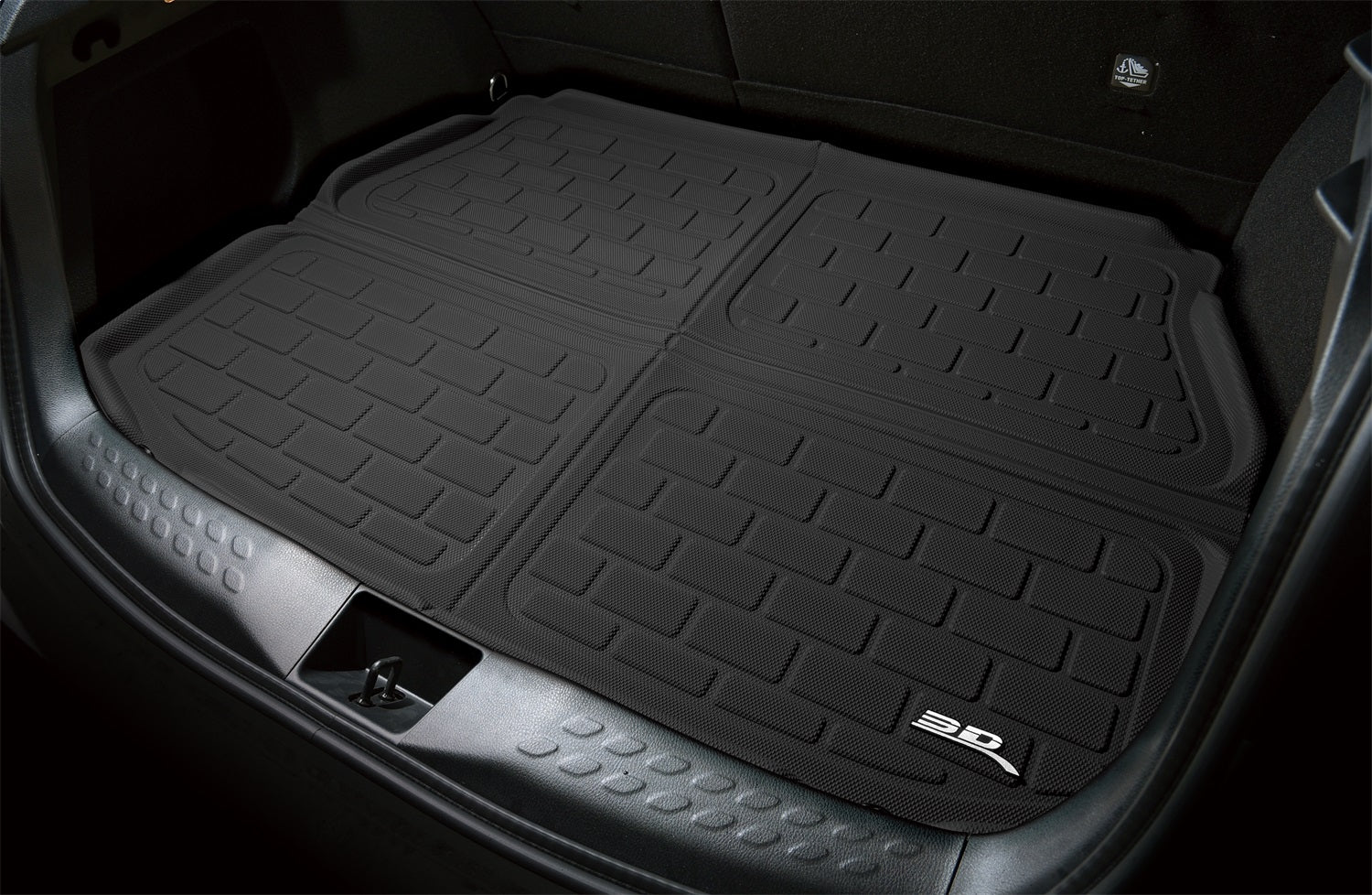 3D MAXpider NISSAN ROGUE 2021-2022 KAGU BLACK CROSS FOLD CARGO LINER