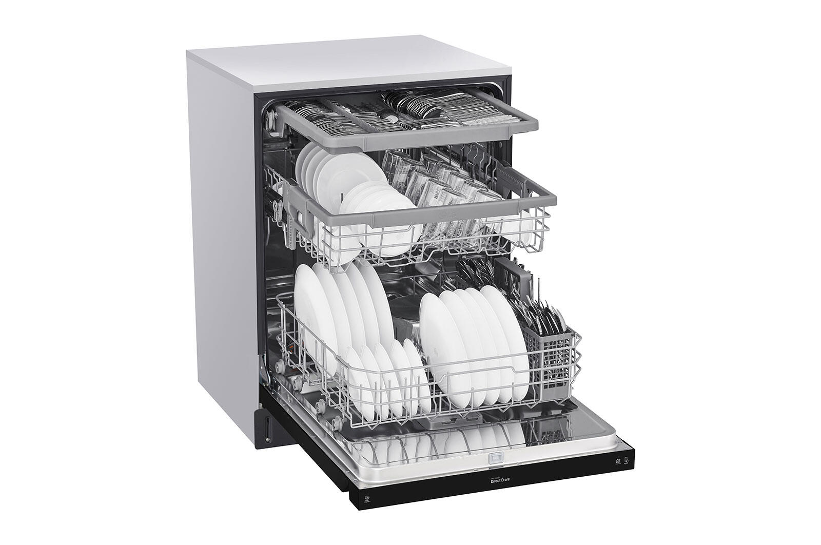 Lg LDFN4542B Front Control Dishwasher With Quadwash™ And 3Rd Rack