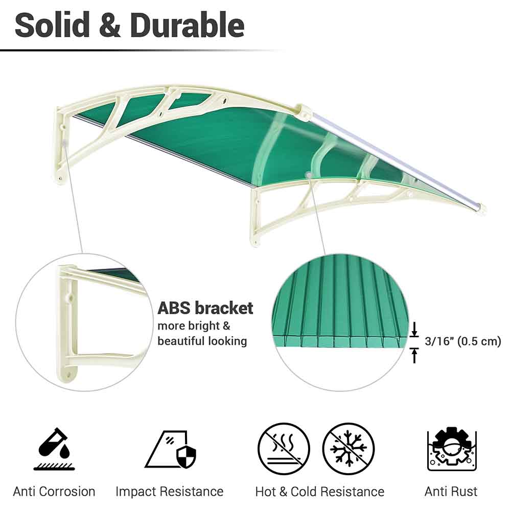 Yescom Door & Window Poly Awning Canopy 40