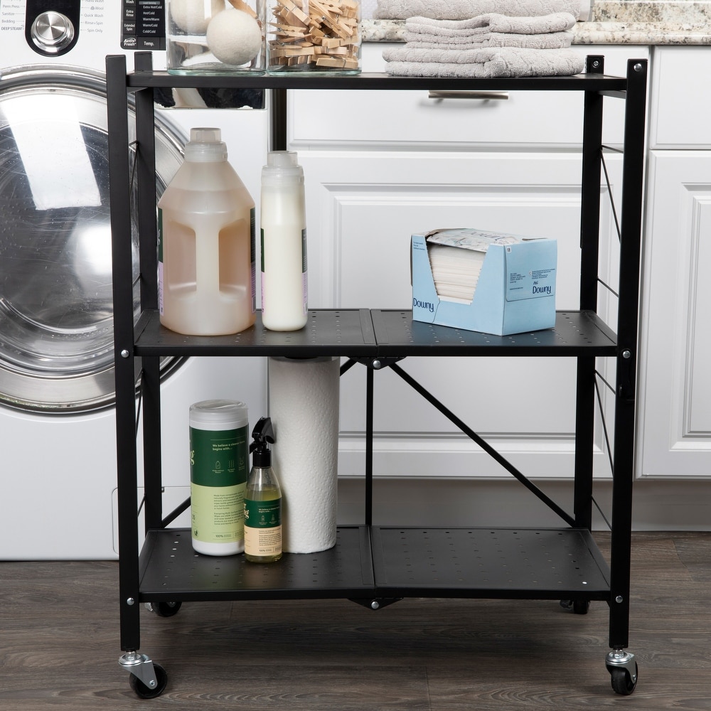 Metal 3 Tier Foldable Utility Rack   26.8\