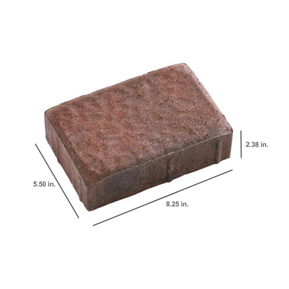 Anchor 8.25 in. x 5.5 in. Autumn Blend Dutch Cobble Concrete Paver (240- Piece Pallet) 10154806