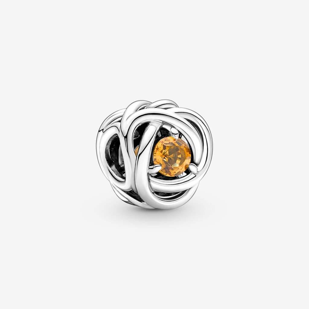 PANDORA  November Honey Eternity Circle Charm