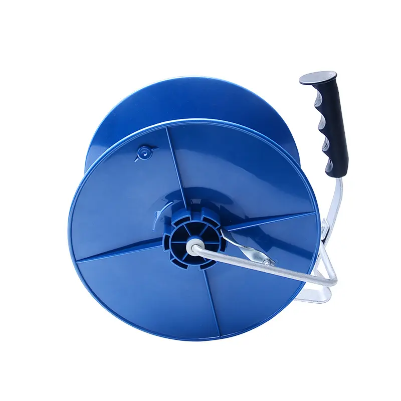 Sustainable electric  fence portable plastic reel