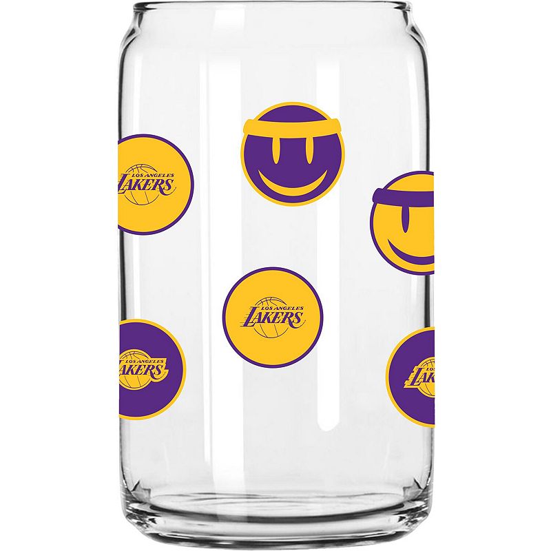 Los Angeles Lakers 16oz. Smiley Can Glass