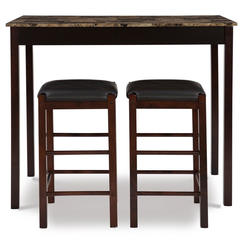 Speakeasy Espresso 3 Piece Dinette Set