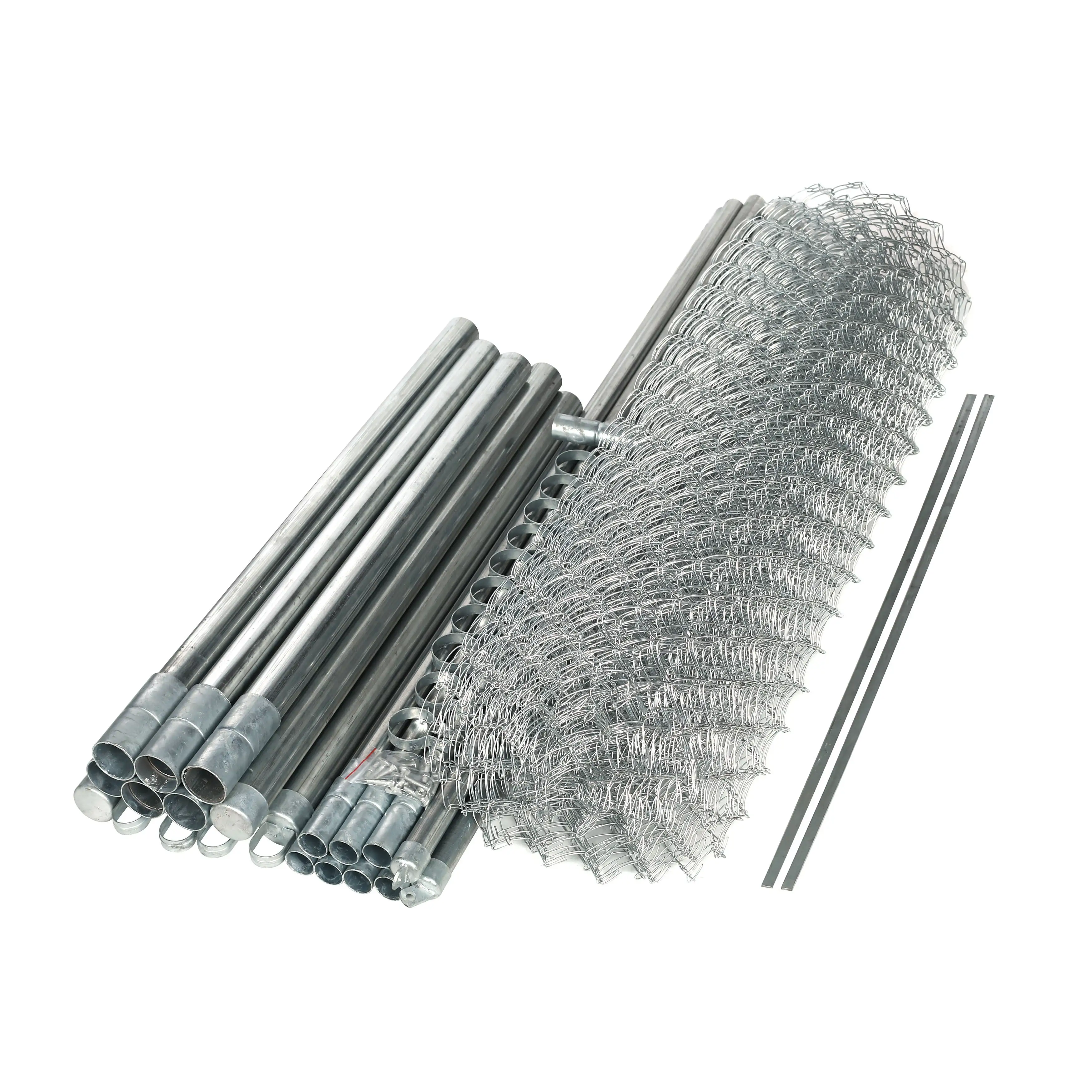 6X50 Galvanized Steel 6 x 50 ft. Chain Link Fence Complete Kit