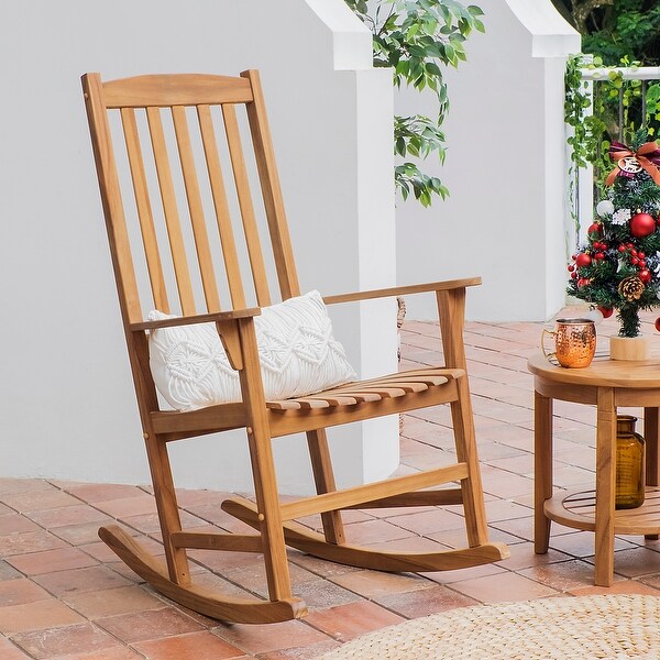 Cambridge Casual Alston 3piece Teak Outdoor Rocking Chair Chat Set