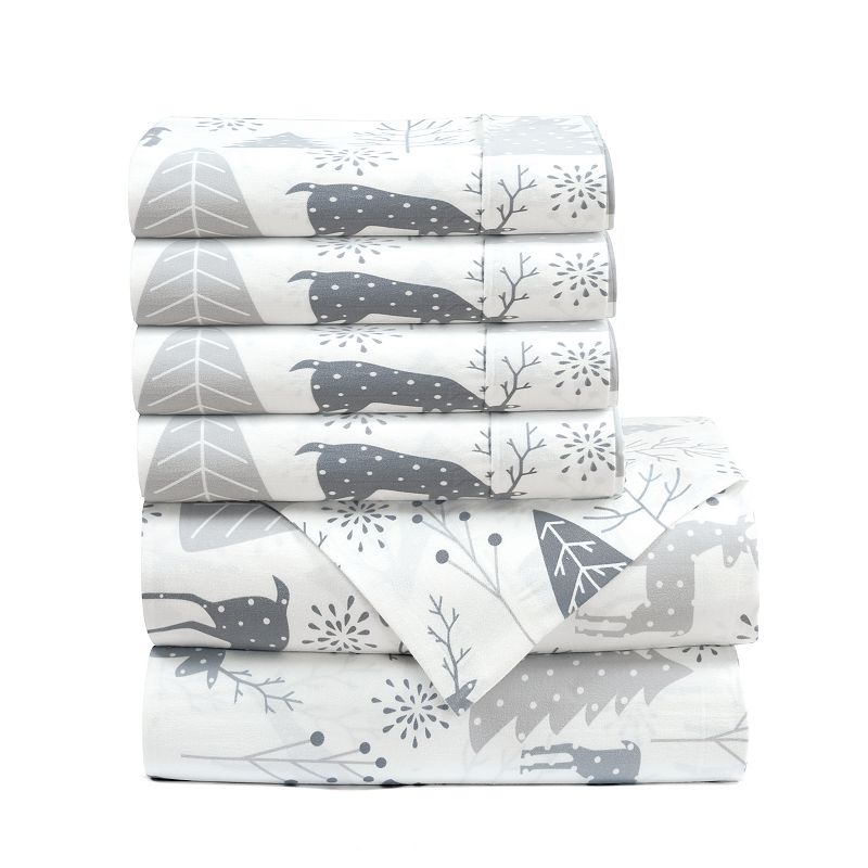 Lush Decor Wonderland Soft Flannel Sheet Set with Pillowcases