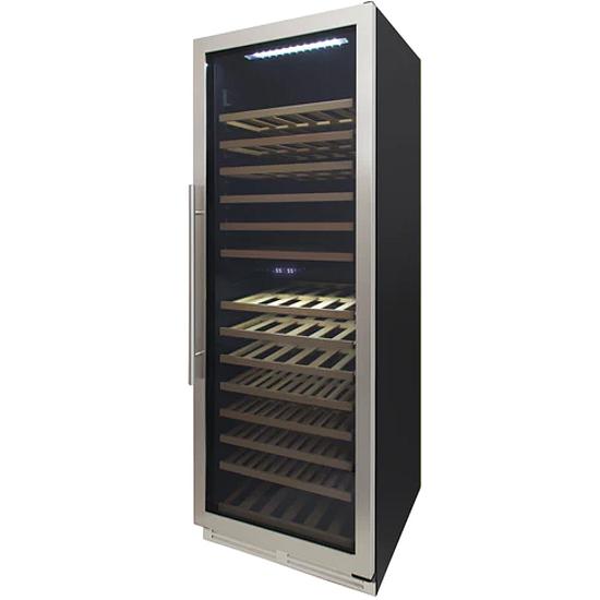 Avanti 154-Bottle Designer Series Wine Cooler With Dual-Zone WCD165DZ3S