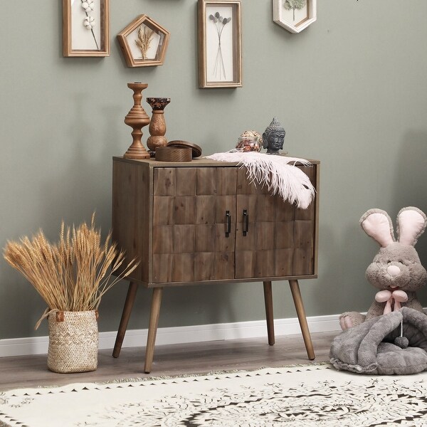 Sophia and William Accent Console Table 2-Door Storage Floor Cabinet