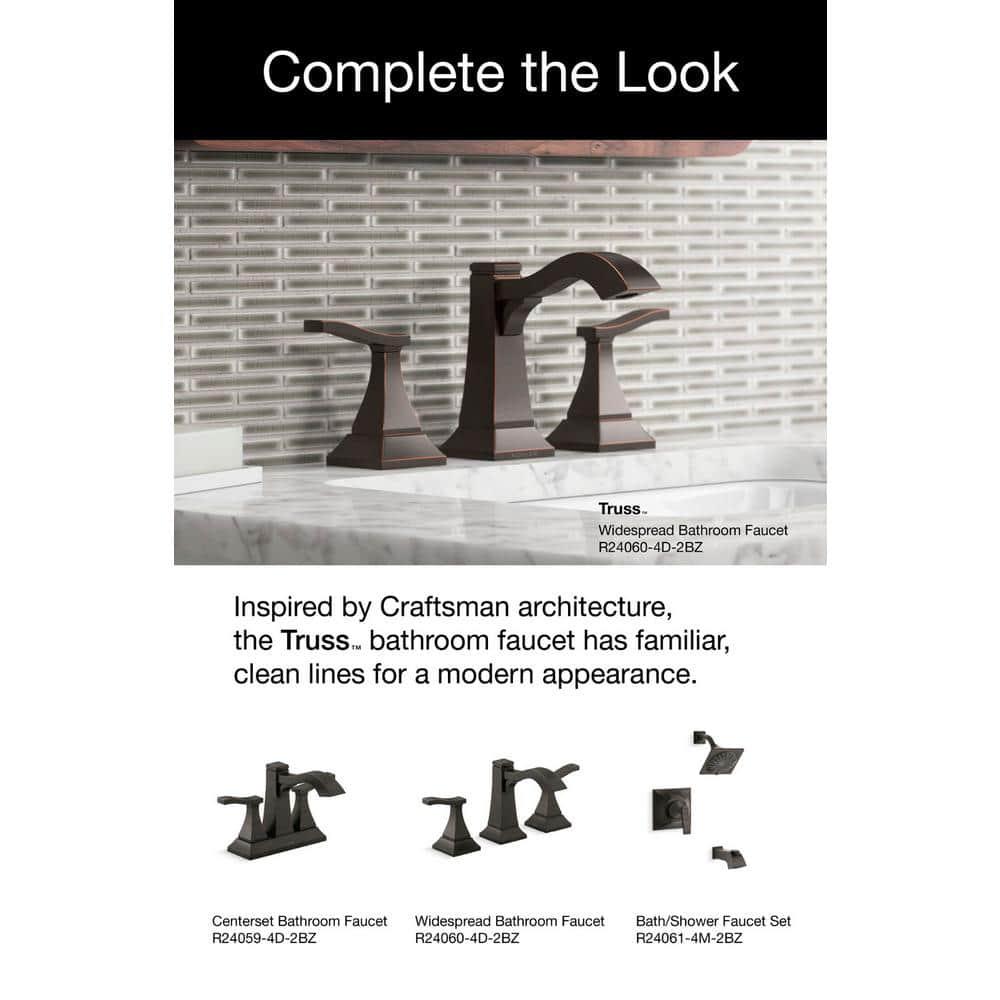 KOHLER Truss 4 in Centerset 2Handle Bathroom Faucet in OilRubbed Bronze