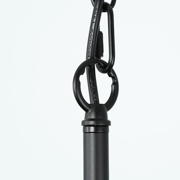 Depuley 8-Light Industrial Farmhouse Metal Candlelabrum Chandelier,Matte Black