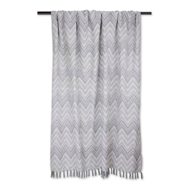 Zig zag Chevron Throw Blanket Design Imports