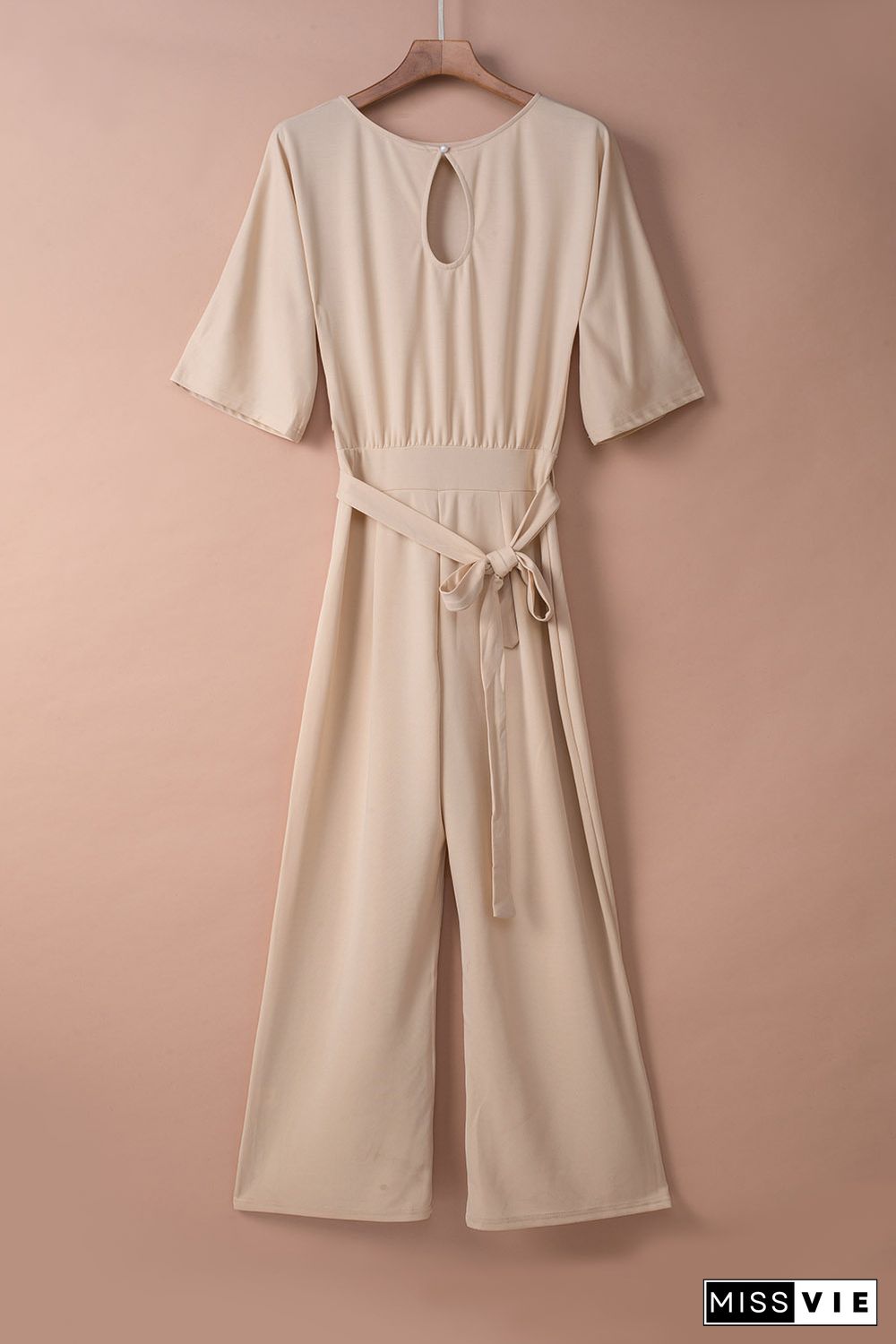 Apricot Date Night Jumpsuit