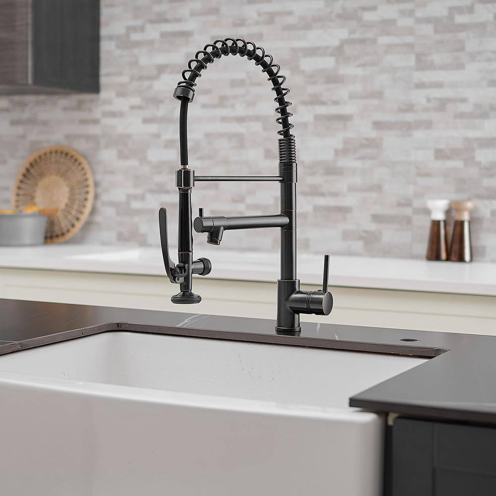 matrix decor Single Handle Standard Kitchen Faucet in Oil Rubbed Bronze MD-AL512ORB