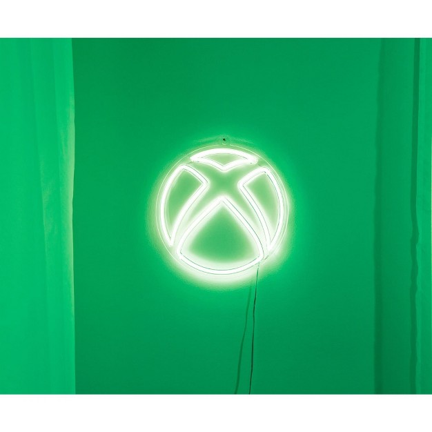 Ukonic Xbox Logo Led White Neon Wall Light Sign 10 Inches Tall