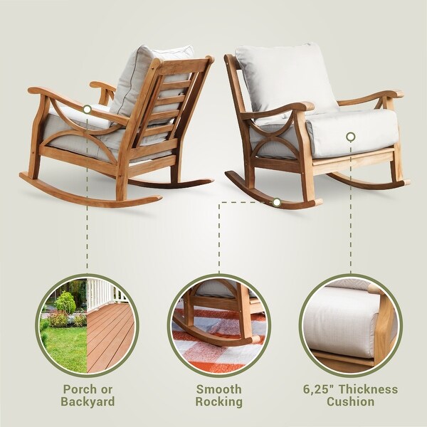 Cambridge Casual Lowell 3Piece Teak Patio Chat Set