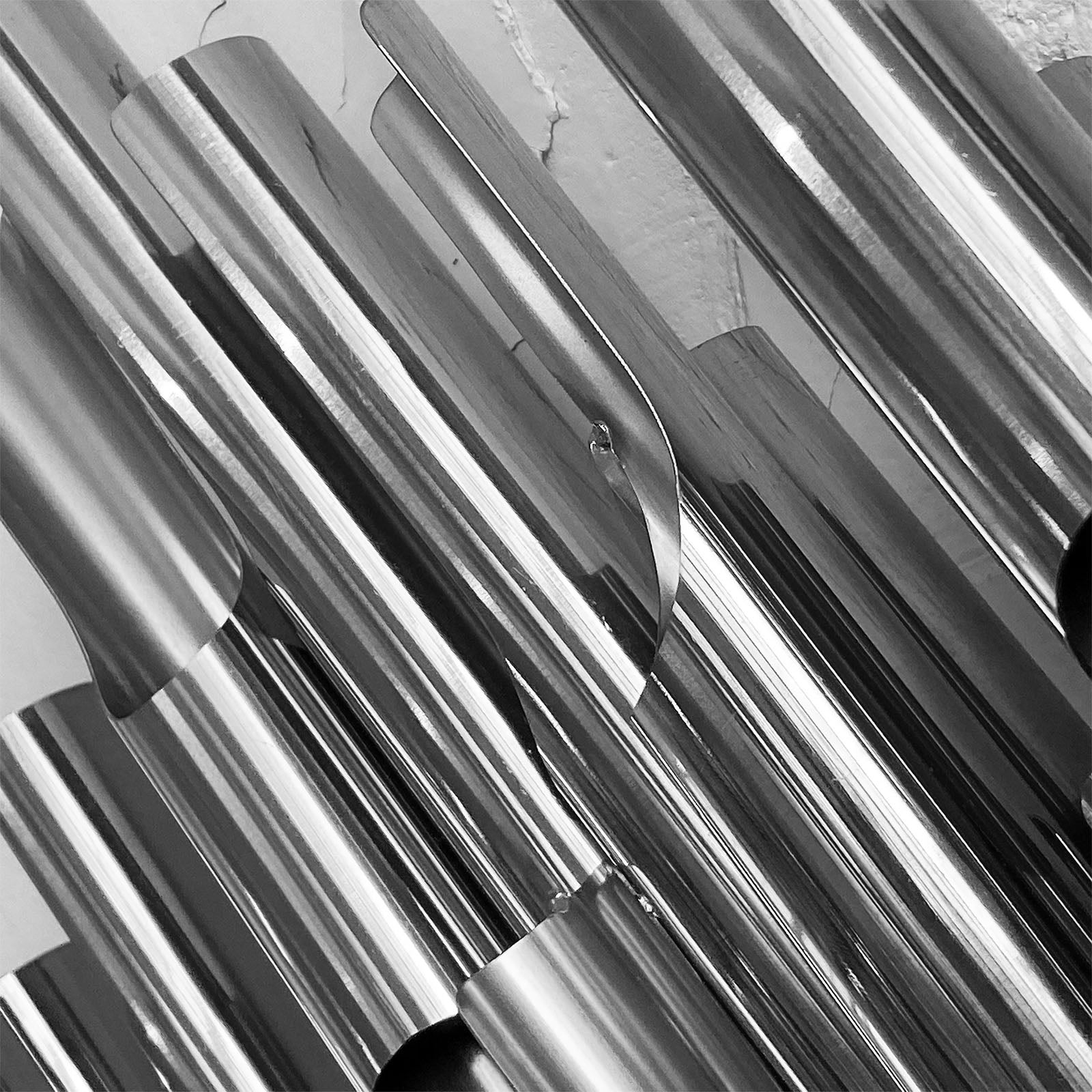 Silver Tubes Handcrafted Stainless Steel Artwork Bg2020012