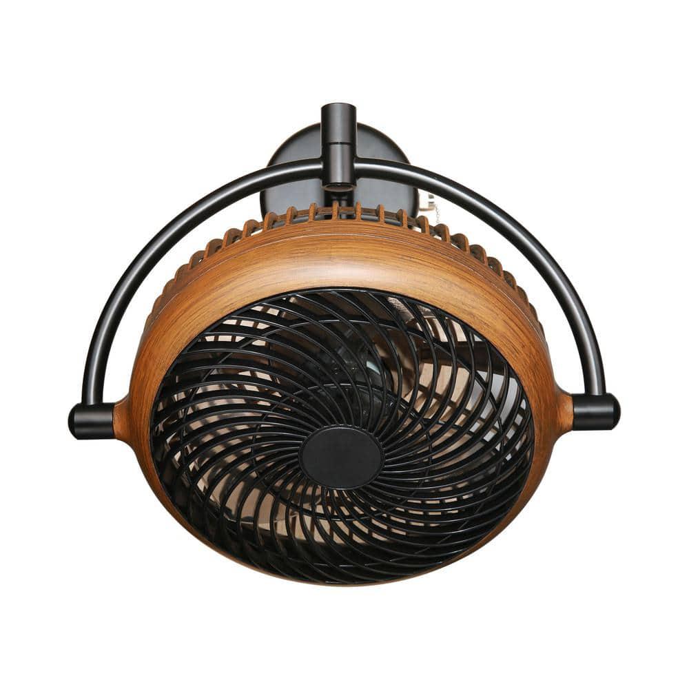 matrix decor 8 in Indoor Walnut Wall Mount Ceiling Fan